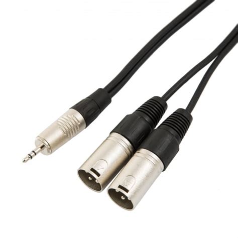 These wiring xlr to jack enable contact between cables, electronic components, wires, etc. VisioSound 3.5mm Stereo TRS Mini Jack to Twin 2 x Male XLR ...