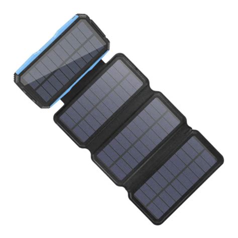 26800mah Portable 4 Solar Panel Power Bank Flexible Solar Energy