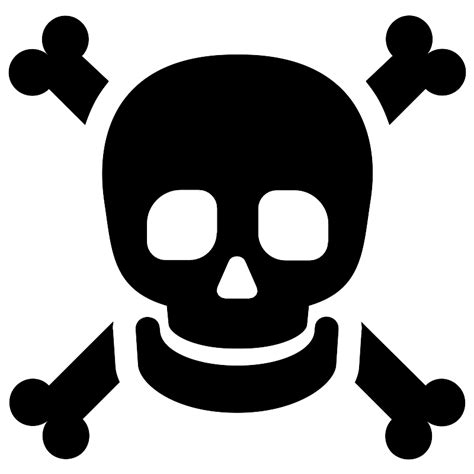 Skull And Bones Deadly Skull Bones Vector Svg Icon Svg Repo