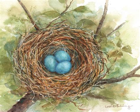 Painting A Birds Nest Leslie Fehling Everyday Artist