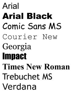 The available web safe fonts are identified by a globe symbol near the font. What You Must Know About Web Safe Fonts | Ready Artwork
