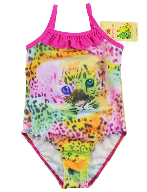 Free Shipping 1 12 Year Old Girls Bikini Cartoon Cat Children Swimsuit