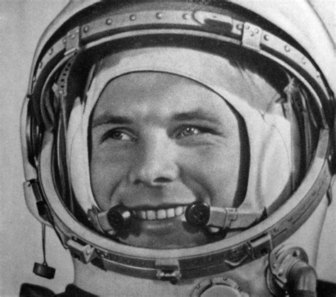 on this date in 1961 yuri gagarin became the first human to journey into outer space happy