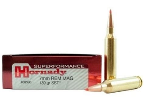 Hornady 7mm Rem Mag Superformance 80593 139 Gr Sst 20 Rounds Box