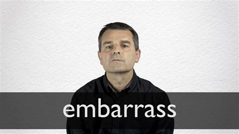 How To Pronounce Embarrass In British English Youtube