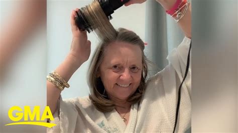 58 Year Old Mom Takes Over Tiktok With Her Hair Tips And Tricks L Gma Youtube