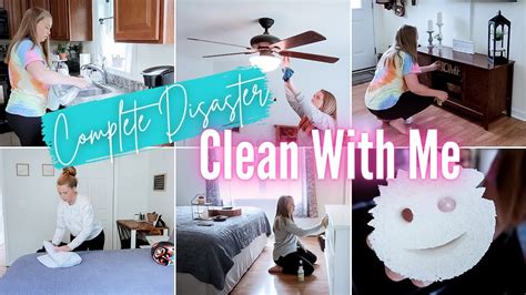 Complete Disaster Clean With Me Extreme House Cleaning Motivation Real Life Messy House