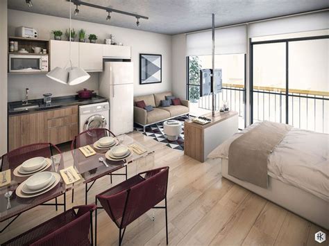 5 Small Studio Apartments With Beautiful Design Apartment Interior