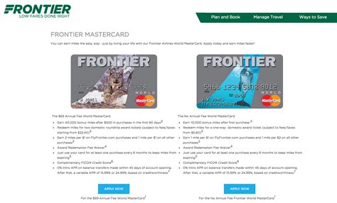 How To Apply For The Frontier Airlines No Annual Fee World Mastercard