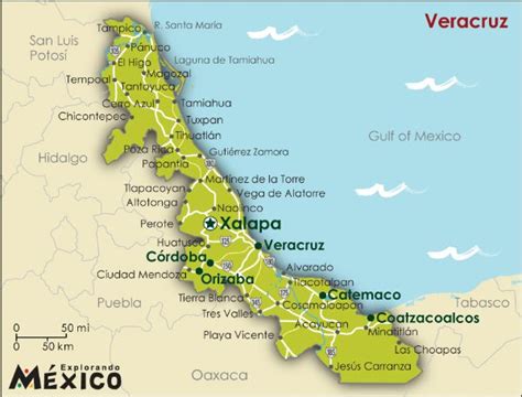 Location of veracruz (mexico) on map, with facts. Xalapa Mexico Map