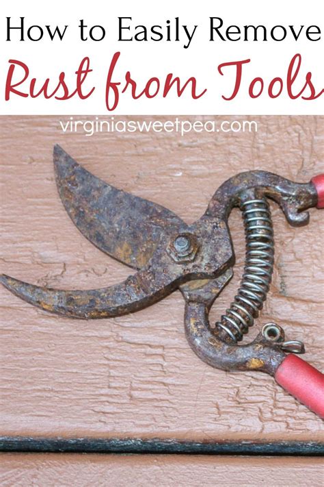 How To Easily Remove Rust From Tools Make Your Rusty Tool Look Like