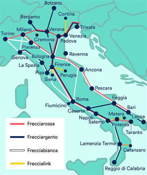 Trenitalia Train Map