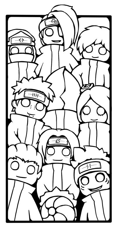 Akatsuki Lineart By Louivi On Deviantart