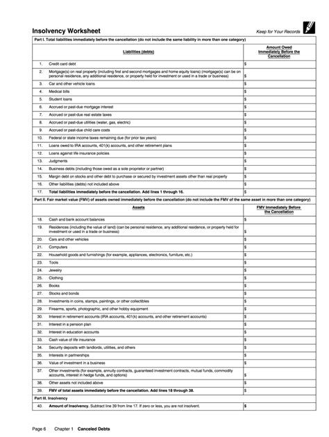 How To Fill Out Insolvency Worksheet 2020 2022 Fill And Sign