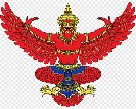 Emblem Of Thailand Symbol Garuda Flag Of Thailand Thailand Flag