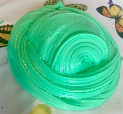 Mint Green Fluffy Floam Slime Buy 2 Get 1 Free Free Extras Etsy