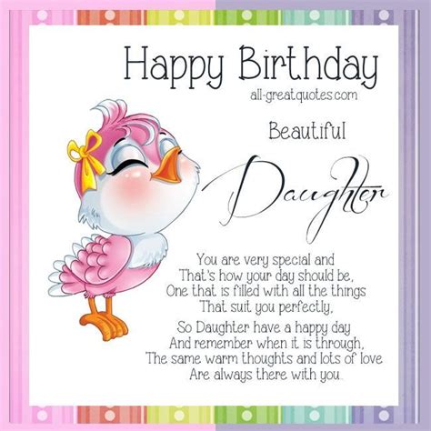 Your daughter deserves beautiful birthday wishes and images from you that she will love. 17 Best images about Birthday Wishes on Pinterest ...