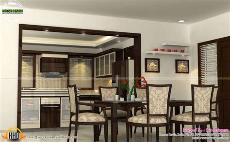 Wash Area Dining Kitchen Interior Kerala Home Design Lentine Marine