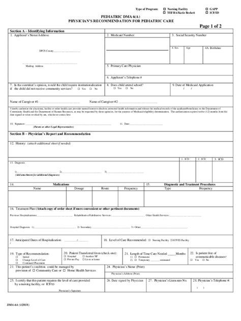 Ga Dma 6a 2018 2022 Fill And Sign Printable Template Online Us
