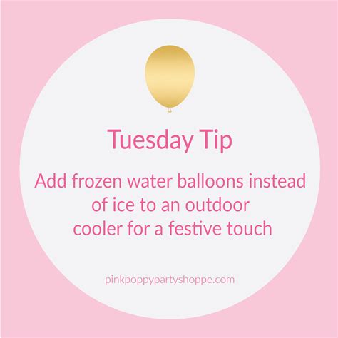 Party Tip Frozen Water Balloons Keep Drinks Cool Water Balloons