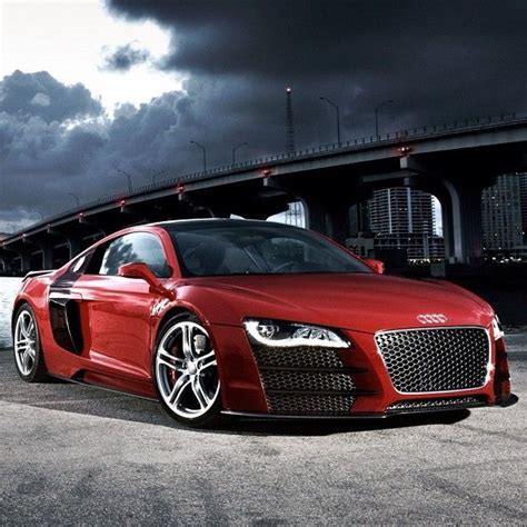 Vibrant Red Rapid Audi R8 Just Overall Awesome In Every Way Possible