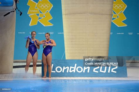 Us Divers Abigail Johnston And Kelci Bryant Are Seen During The News
