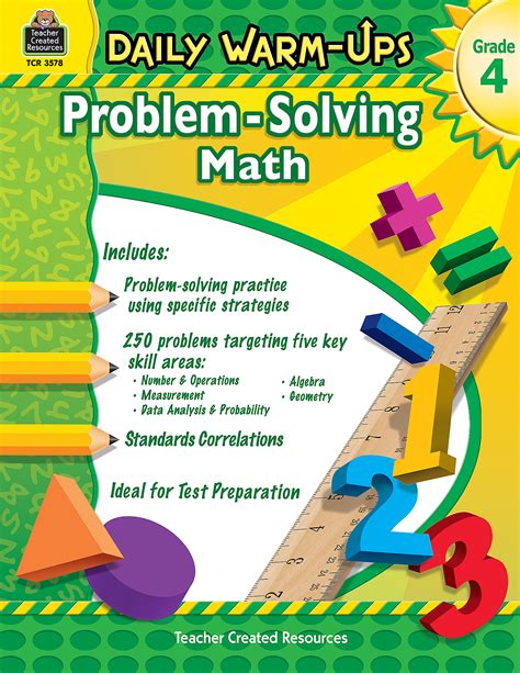Daily Warm Ups Problem Solving Math Grade 4 Tcr3578 Teacher