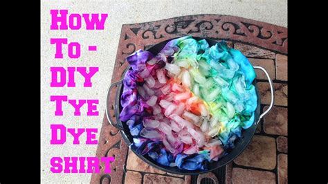 How To Diy Tye Dye Shirt Youtube