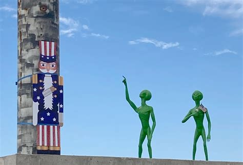 Future site of giant nutcracker attracts attention of 'alien' visitors