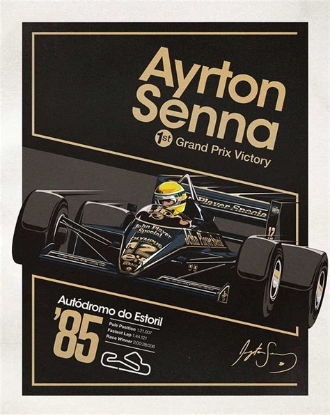 Get Ayrton Senna Vintage Poster  Wallpaper Trends