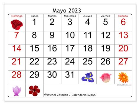 Calendario Mayo De 2023 Para Imprimir “621ds” Michel Zbinden Co