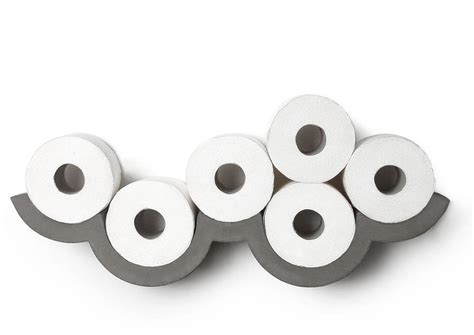 concrete cloud toilet paper holder by lime lace | notonthehighstreet.com