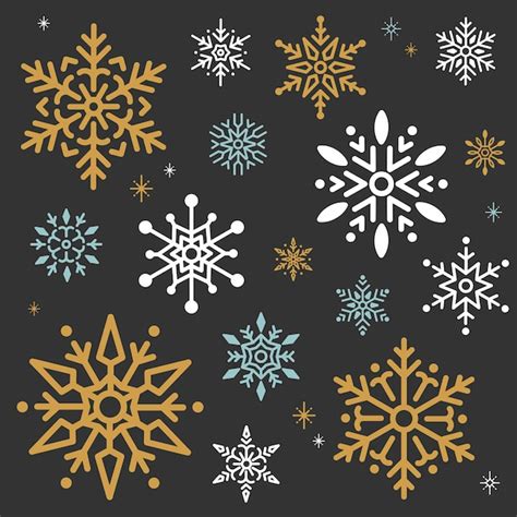 Free Vector Snowflake Christmas Design Background Vector