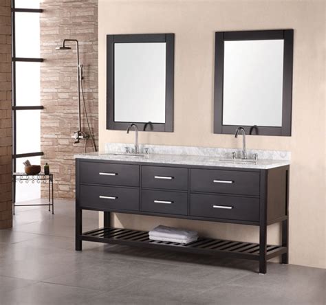 67 to 71 inch vanities are stunning additions to your home, featuring two sinks and ample storage space within the cabinet. 72 Inch Modern White Marble Double Sink Bathroom Vanity in ...