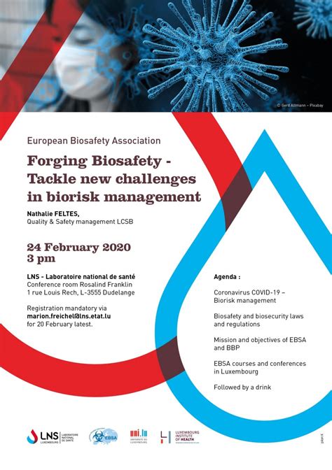Conférence Forging Biosafety Tackle New Challenges In Biorisk