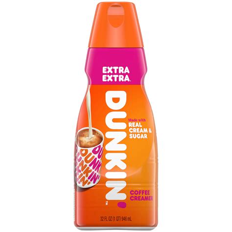 Dunkin' Donuts Extra Extra Liquid Coffee Creamer - Shop Coffee Creamer ...