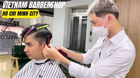 Asmr Vietnam Barber Shop 45 Haircut Hair Wash Face Shave