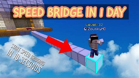 How To Speed Bridge In Minecraft Bedwars Tutorial Youtube