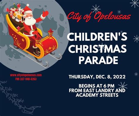 City Of Opelousas Childrens Christmas Parade City Of Opelousas