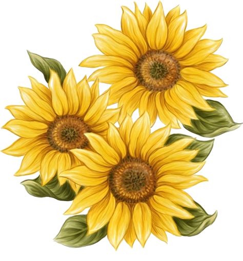 Download Transparent Watercolor Sunflower Png Svg Library Download