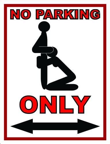 S2402 No Parking Very Rude Sex Only Funny Metal Advertising Wall Sign