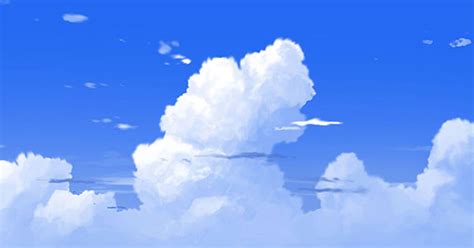Anime Cloud Background