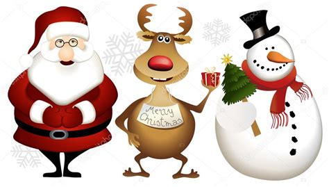 Find images of christmas cartoon. Christmas cartoon heros — Stock Vector © agnieszka #7508329