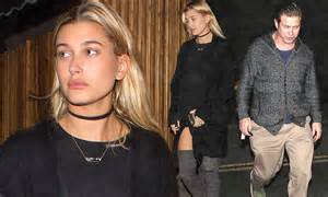 Hailey Baldwin Cuts A Stylish Figure As She Enjoys Night Out With Father Stephen Daily Mail Online