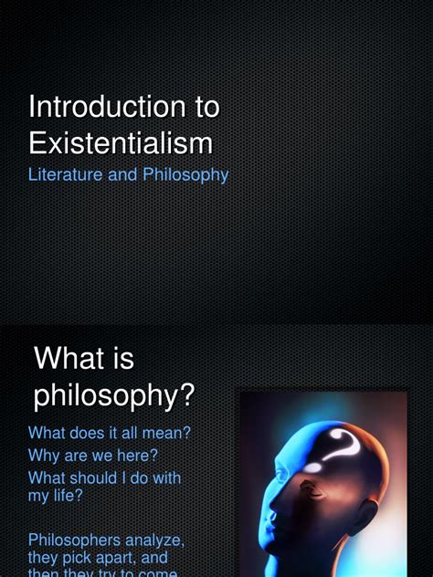 Introduction To Existentialism Literature And Philosophy Pdf