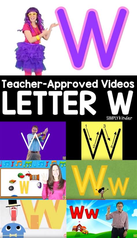 Teacher-Approved Videos Letter W - Simply Kinder | Teacher favorite