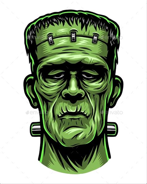 You can't go wrong with this fun kids frankenstein costume for halloween. Color Illustration of Frankenstein Head by imogi ...
