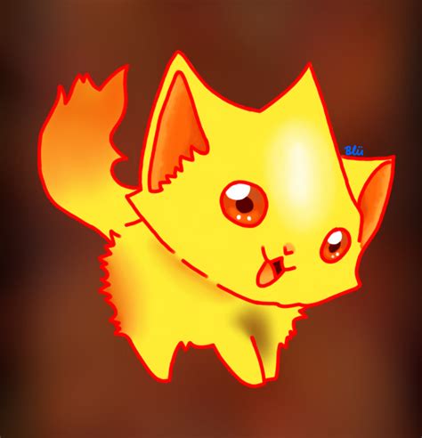 Cute Little Fire Cat By Bludragonfire On Deviantart