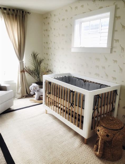 This is also valid when designing baby girls nurseries. Neutral Wild Animal Nursery 🐘 - Project Nursery