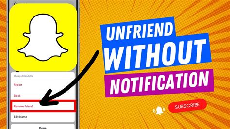 how to unfriend someone on snapchat without them knowing youtube
